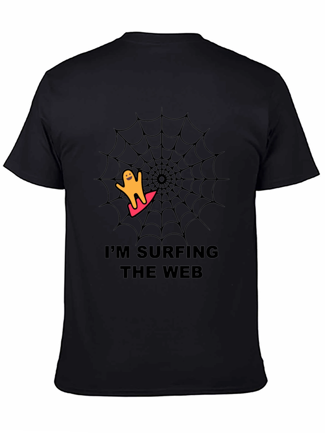 Im Surfing the Web Black T-Shirt