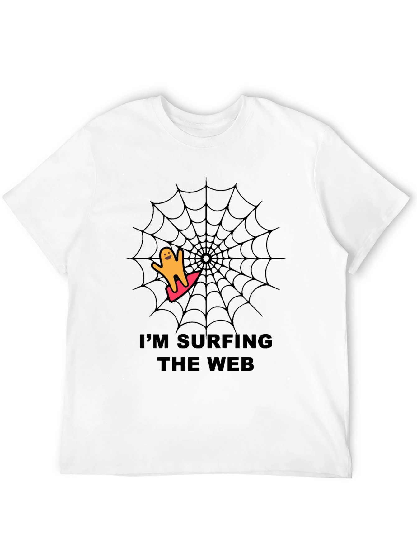 Im Surfing the Web Black T-Shirt