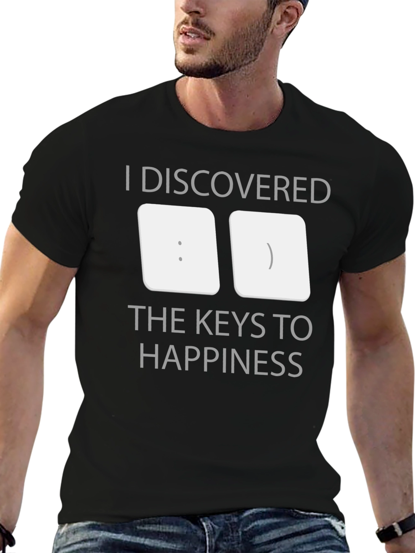Keys to Happiness T-Shirt - Funny Programmer Tee
