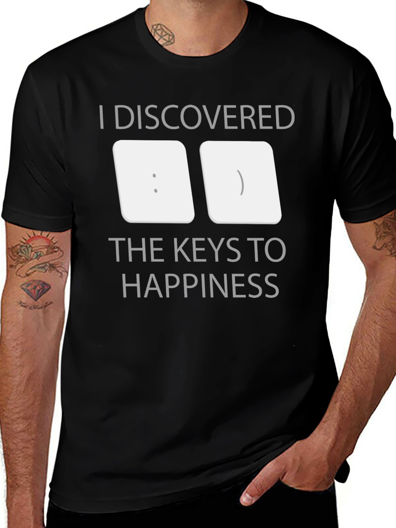 Keys to Happiness T-Shirt - Funny Programmer Tee