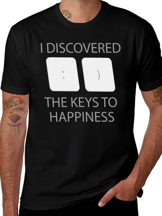 Keys to Happiness T-Shirt - Funny Programmer Tee