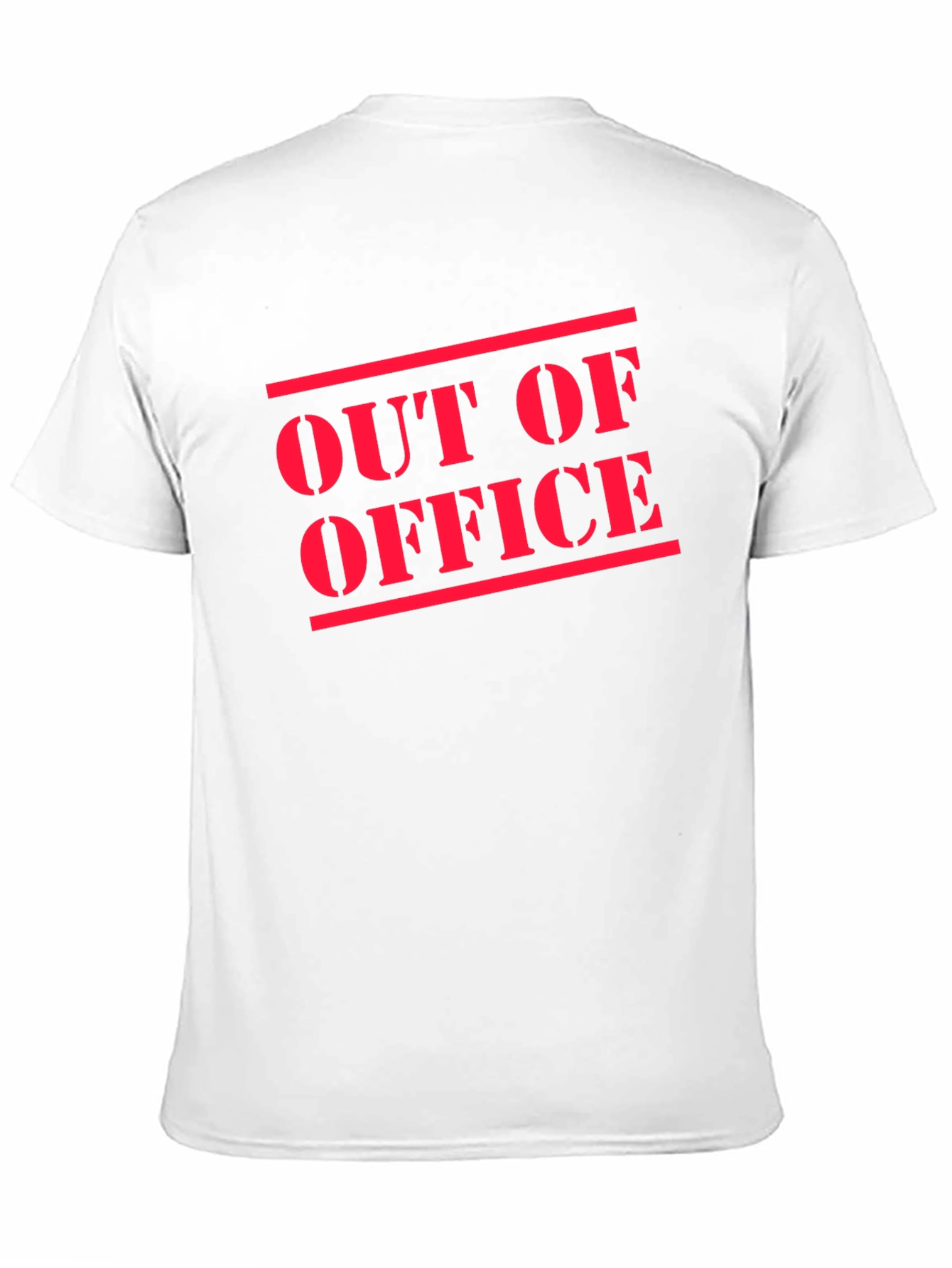 Out of Office T-Shirt - Black Cotton Casual Tee