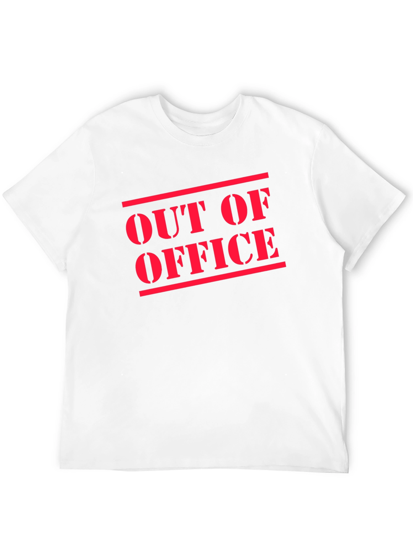 Out of Office T-Shirt - Black Cotton Casual Tee