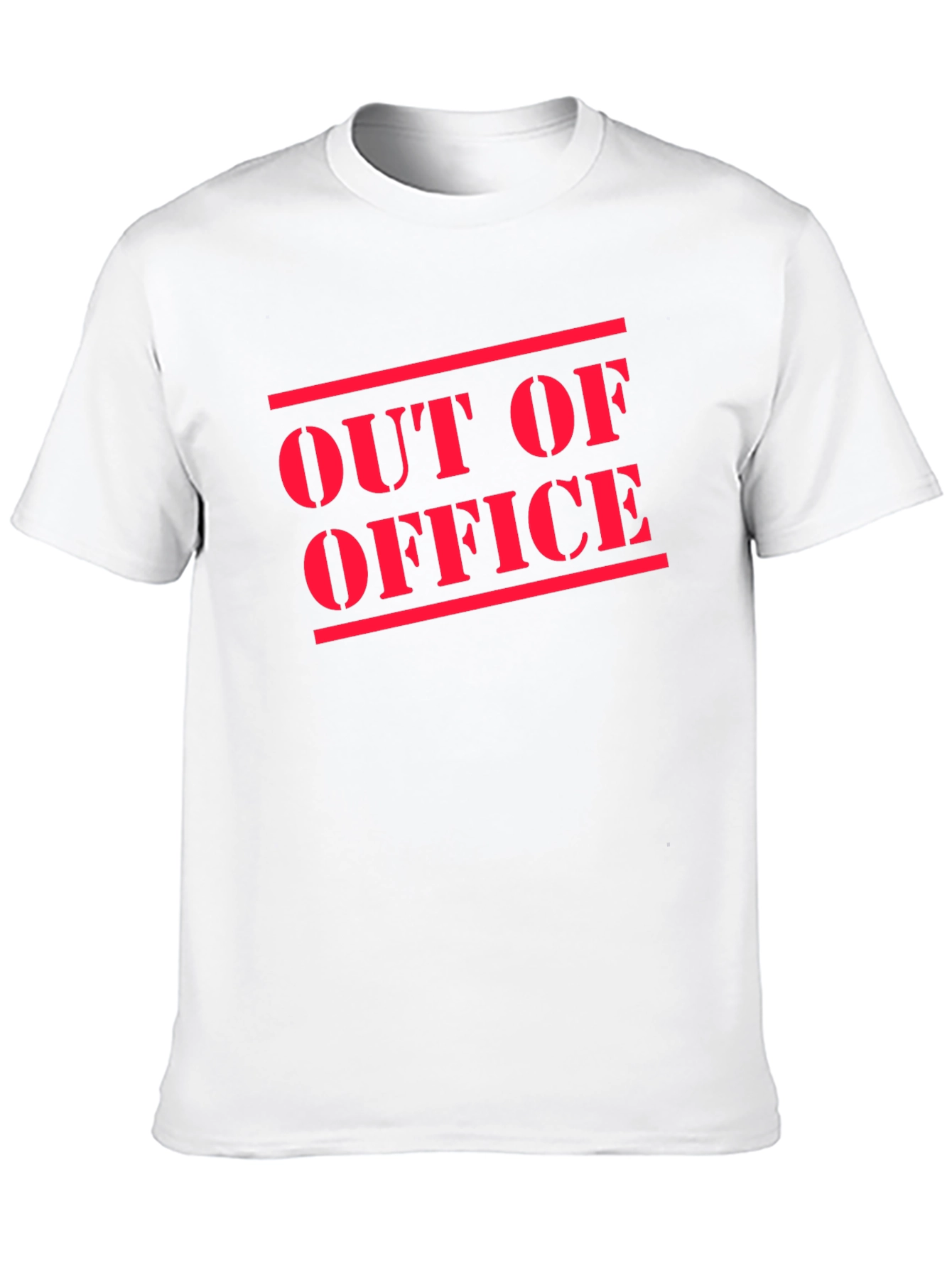 Out of Office T-Shirt - Black Cotton Casual Tee