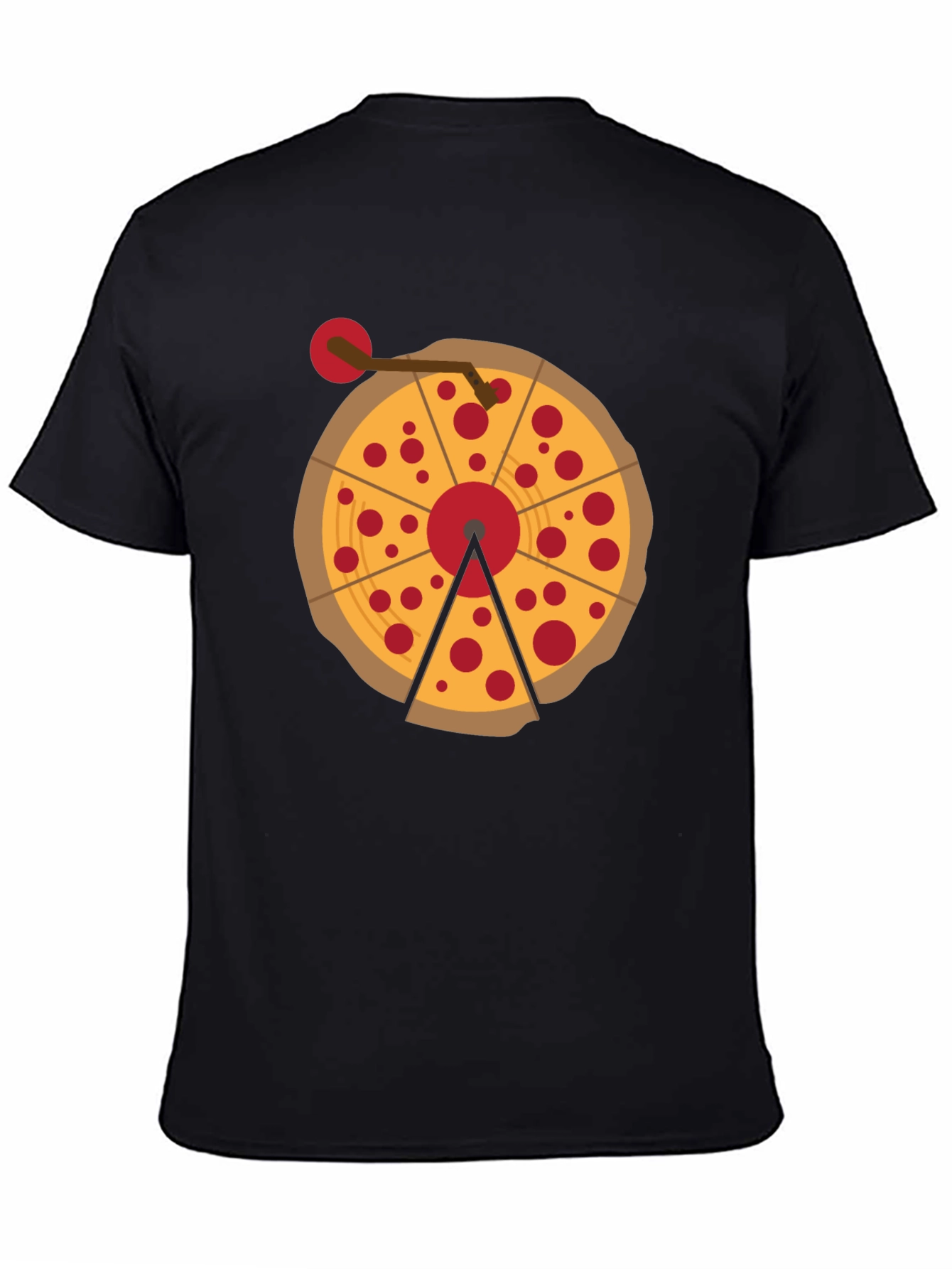 Pizza Turntable Graphic Tee - DJ Foodie T-Shirt