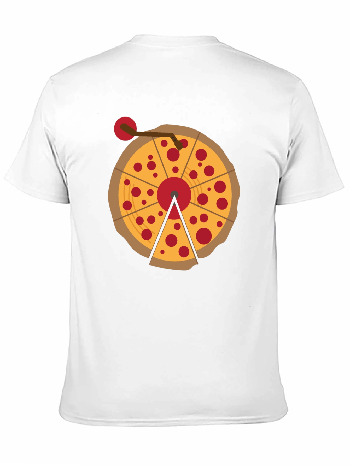 Pizza Turntable Graphic Tee - DJ Foodie T-Shirt