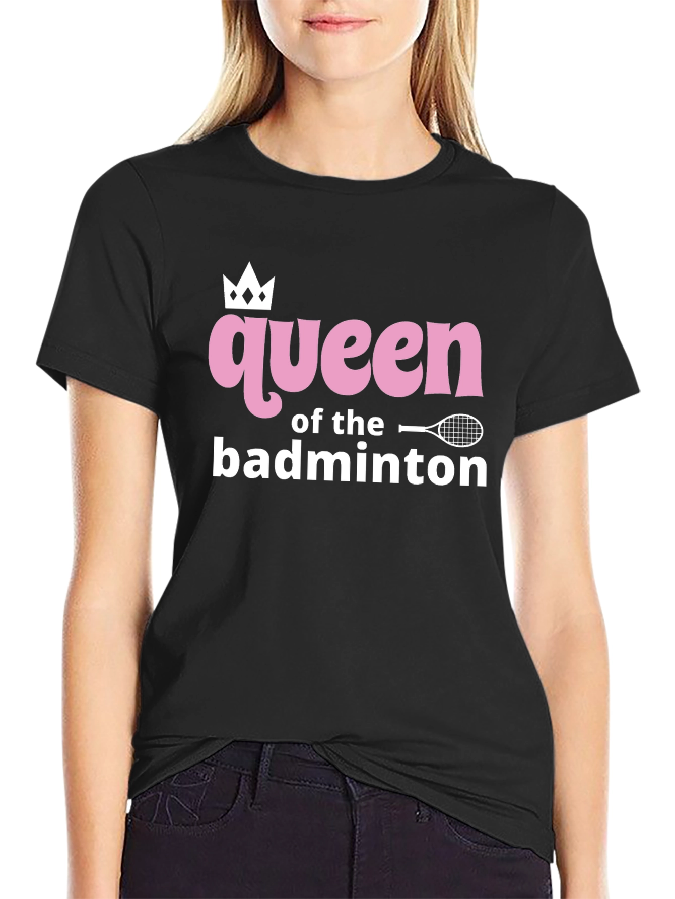 Queen of Badminton Graphic Tee