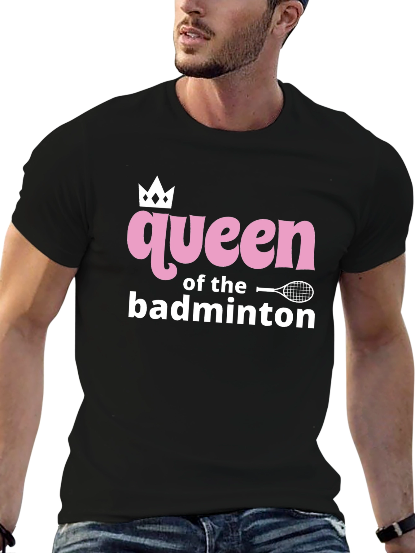 Queen of Badminton Graphic Tee