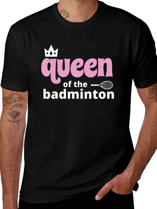 Queen of Badminton Graphic Tee