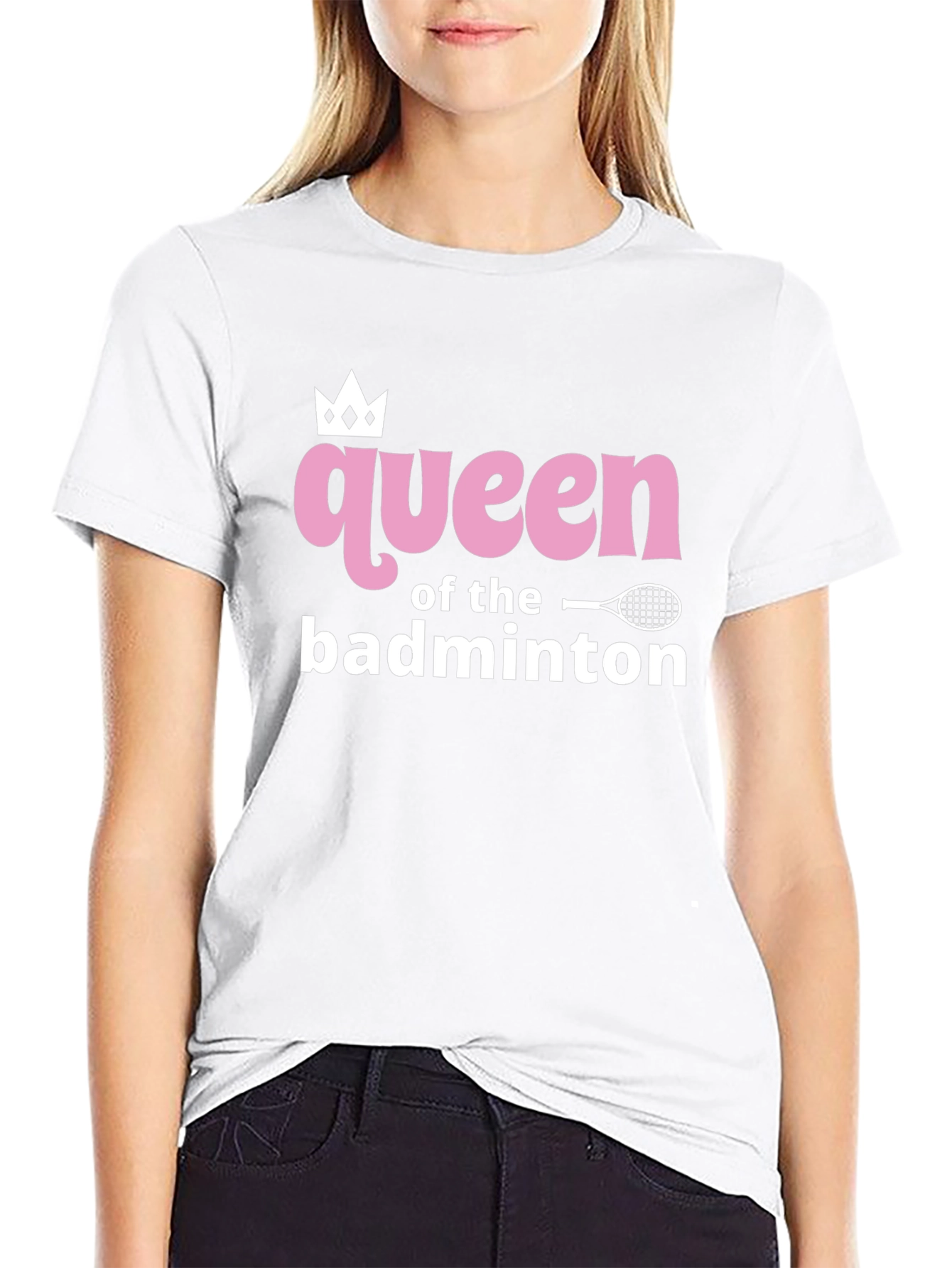 Queen of Badminton Graphic Tee