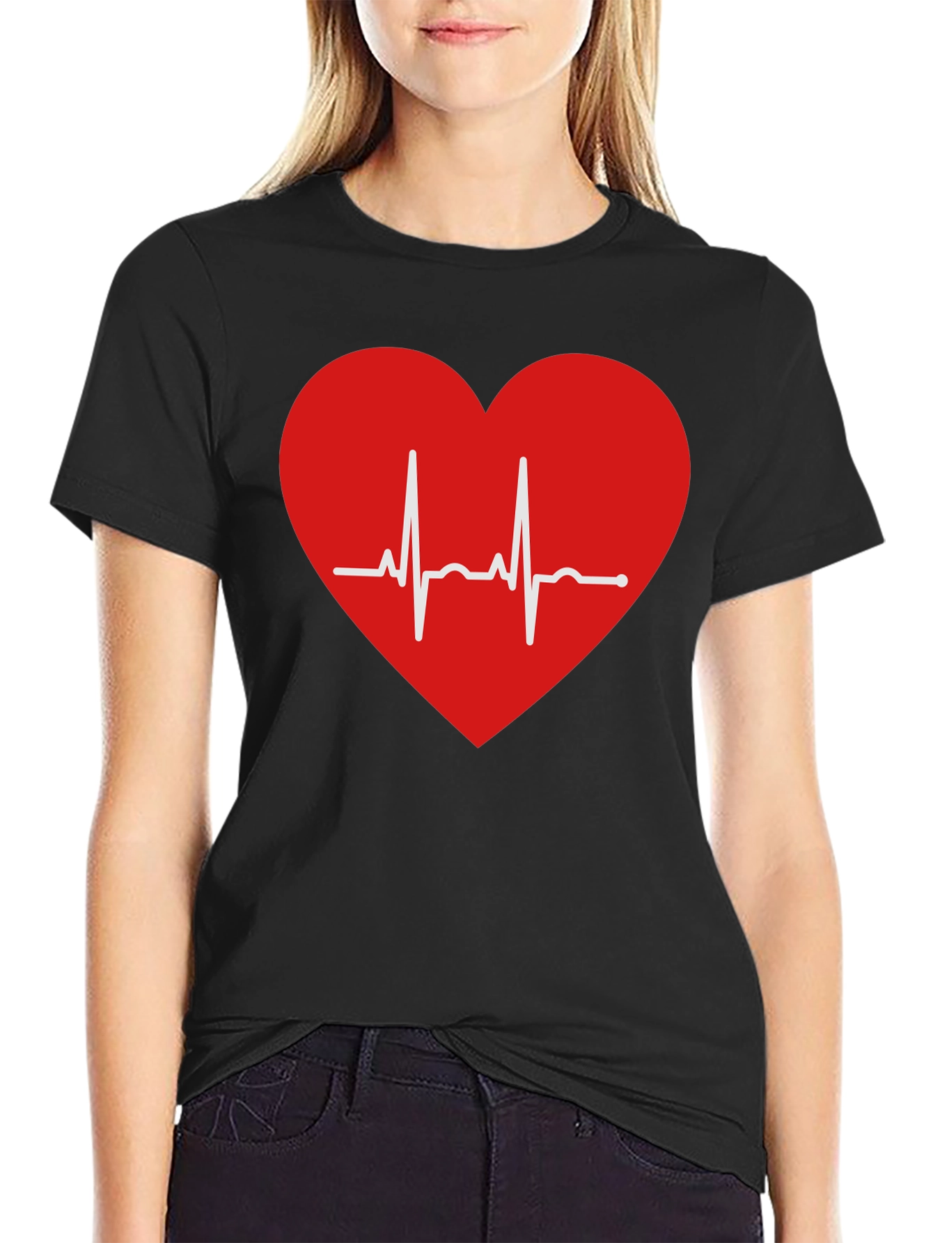 Heartbeat Graphic Tee - Stylish & Comfortable