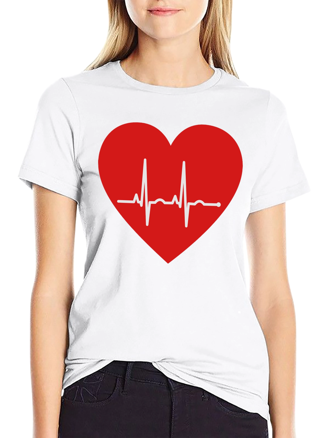 Heartbeat Graphic Tee - Stylish & Comfortable