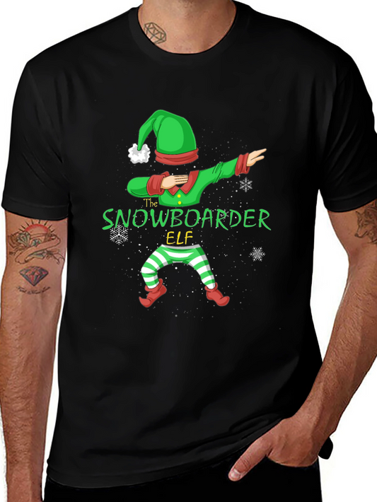 The Snowboarder Elf Graphic T-Shirt