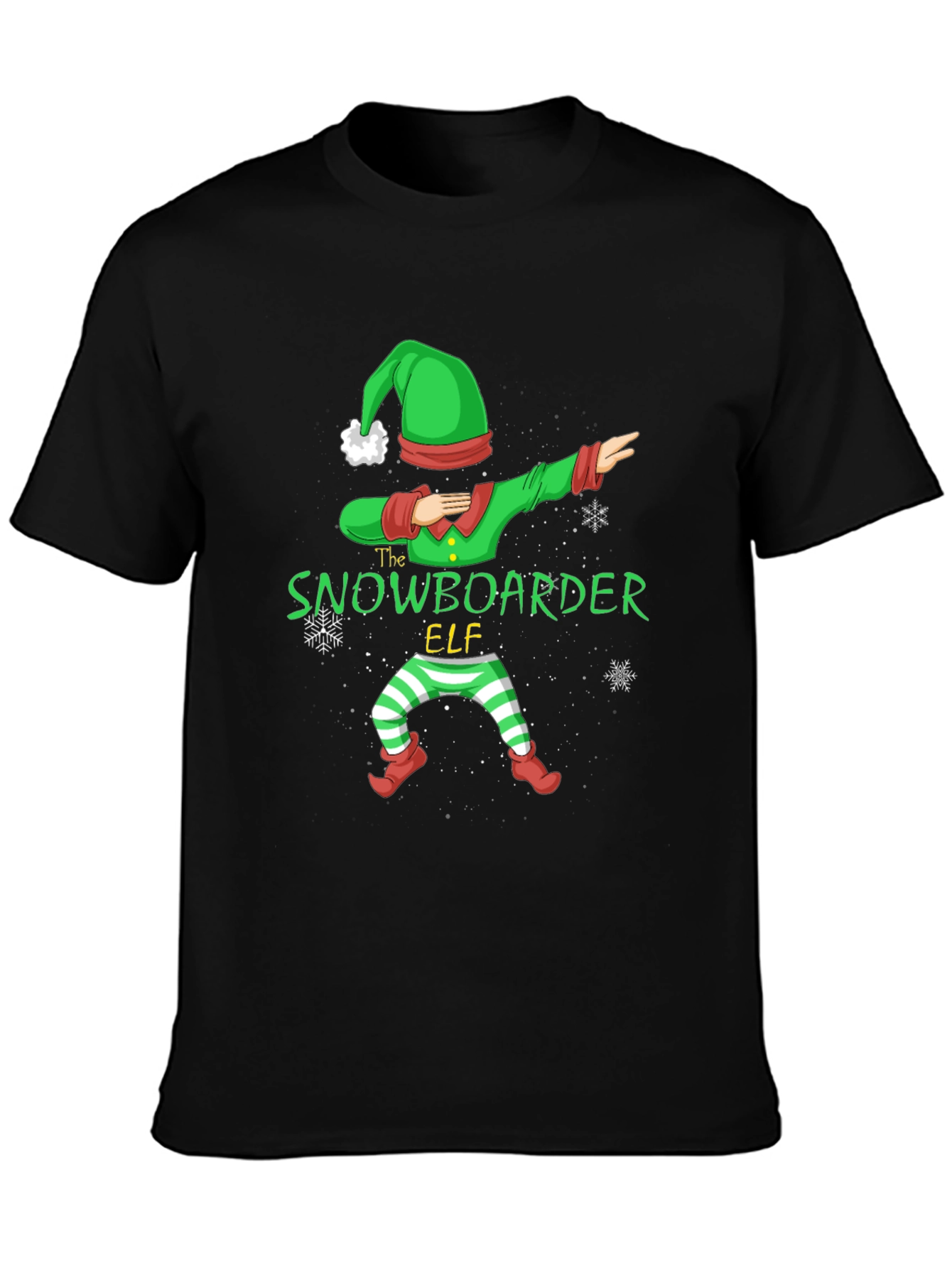 The Snowboarder Elf Graphic T-Shirt