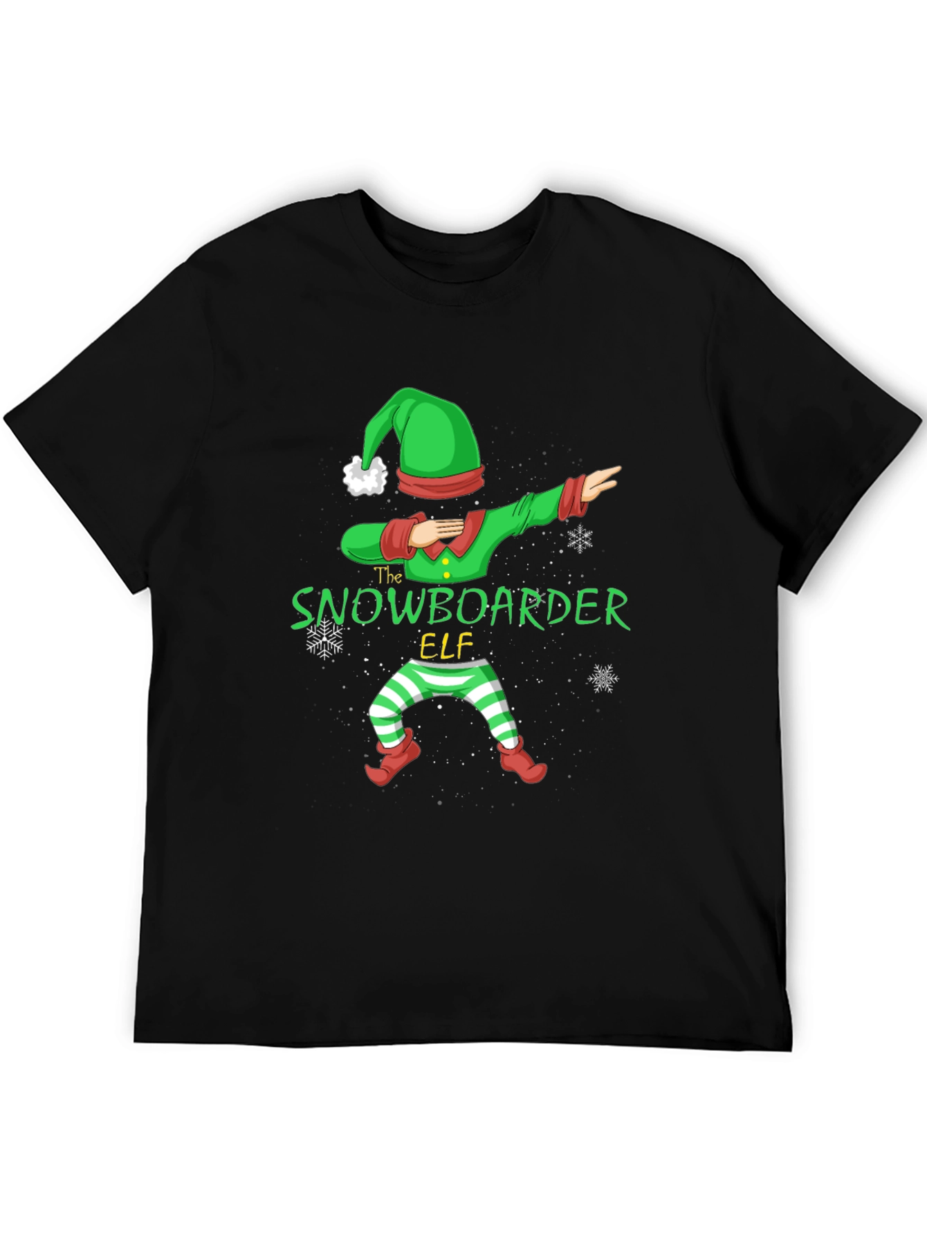 The Snowboarder Elf Graphic T-Shirt