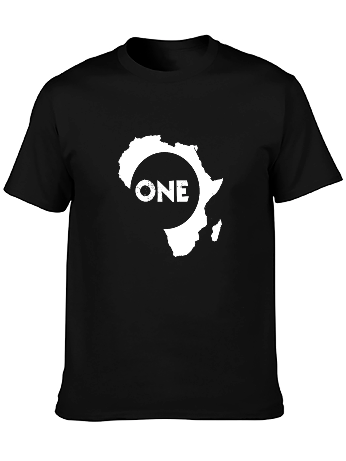 Africa ONE Graphic Tee - Stylish Black Cotton T-Shirt