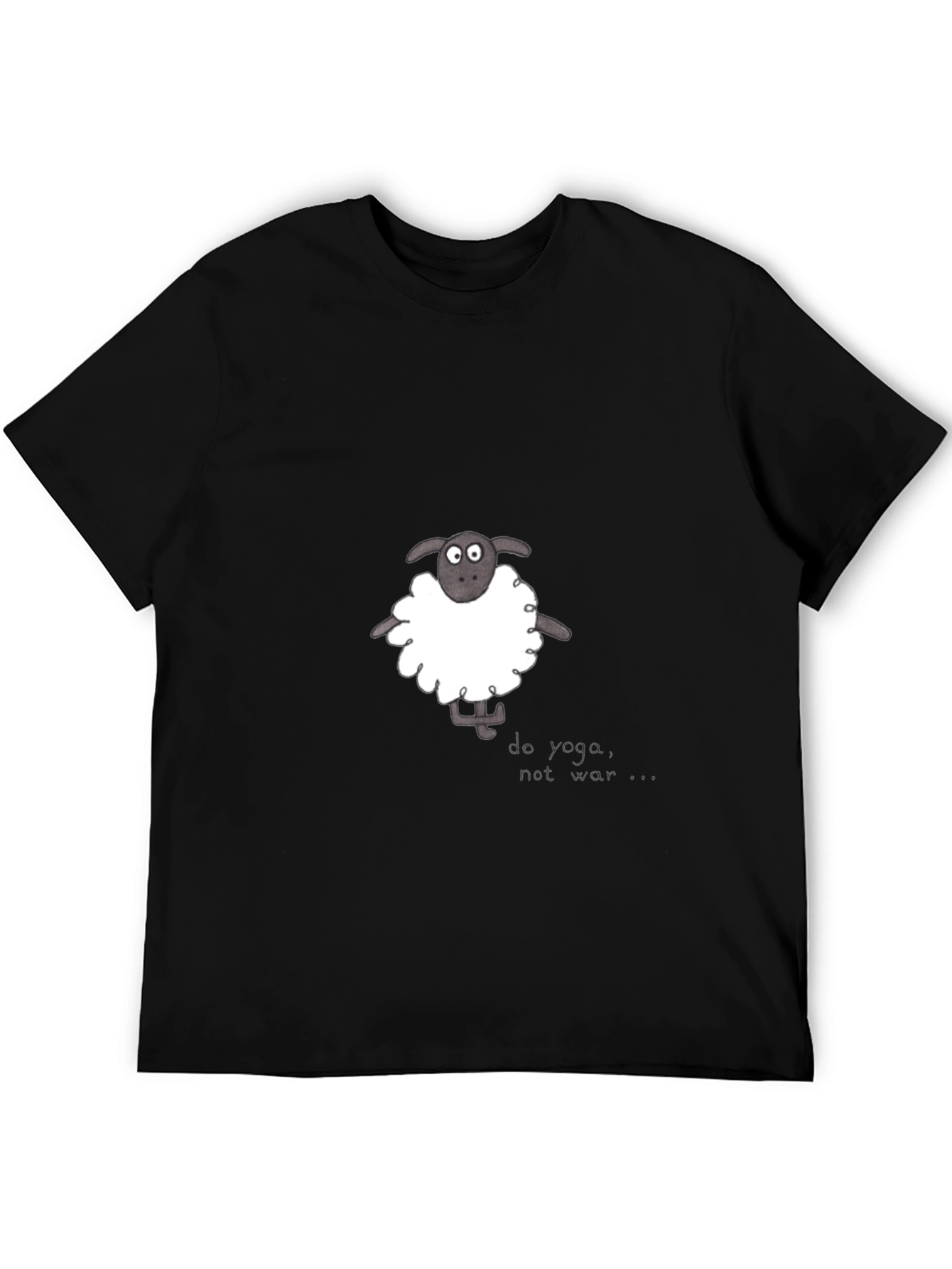 Do Yoga Not War Sheep Graphic Tee