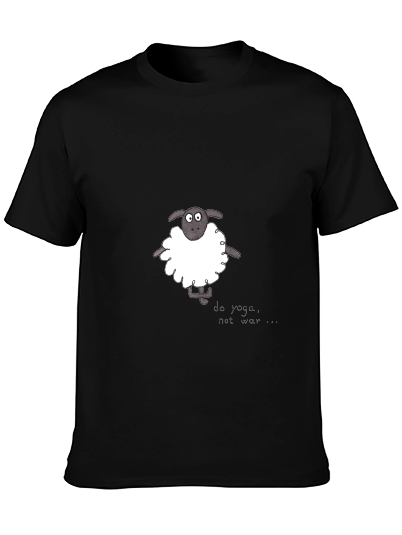 Do Yoga Not War Sheep Graphic Tee