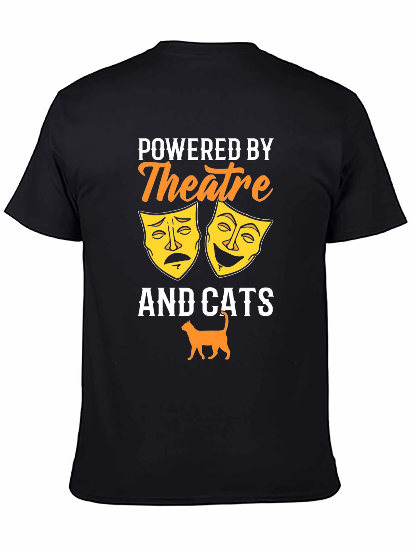 Theatre & Cats T-Shirt - Black Graphic Tee