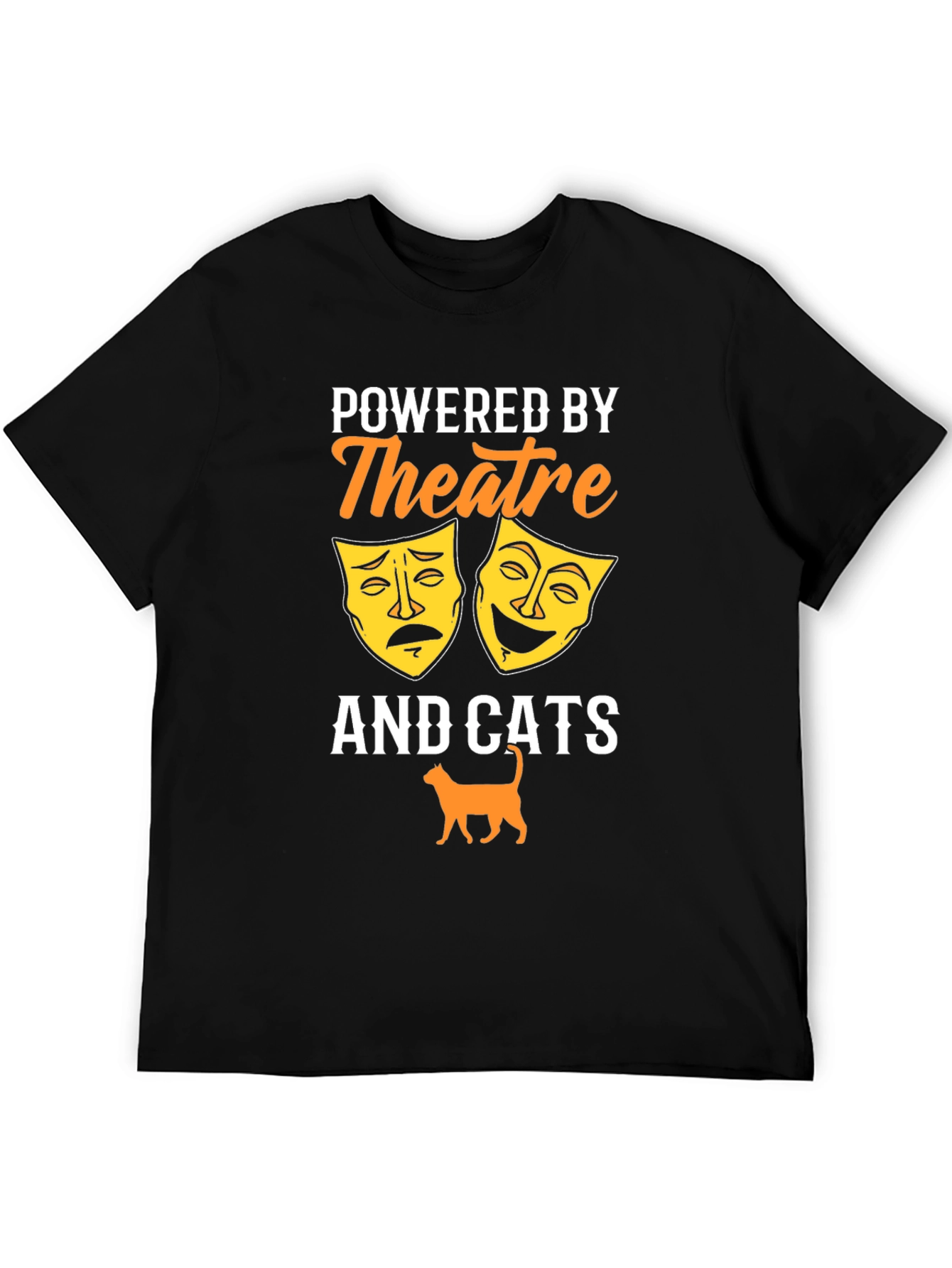Theatre & Cats T-Shirt - Black Graphic Tee