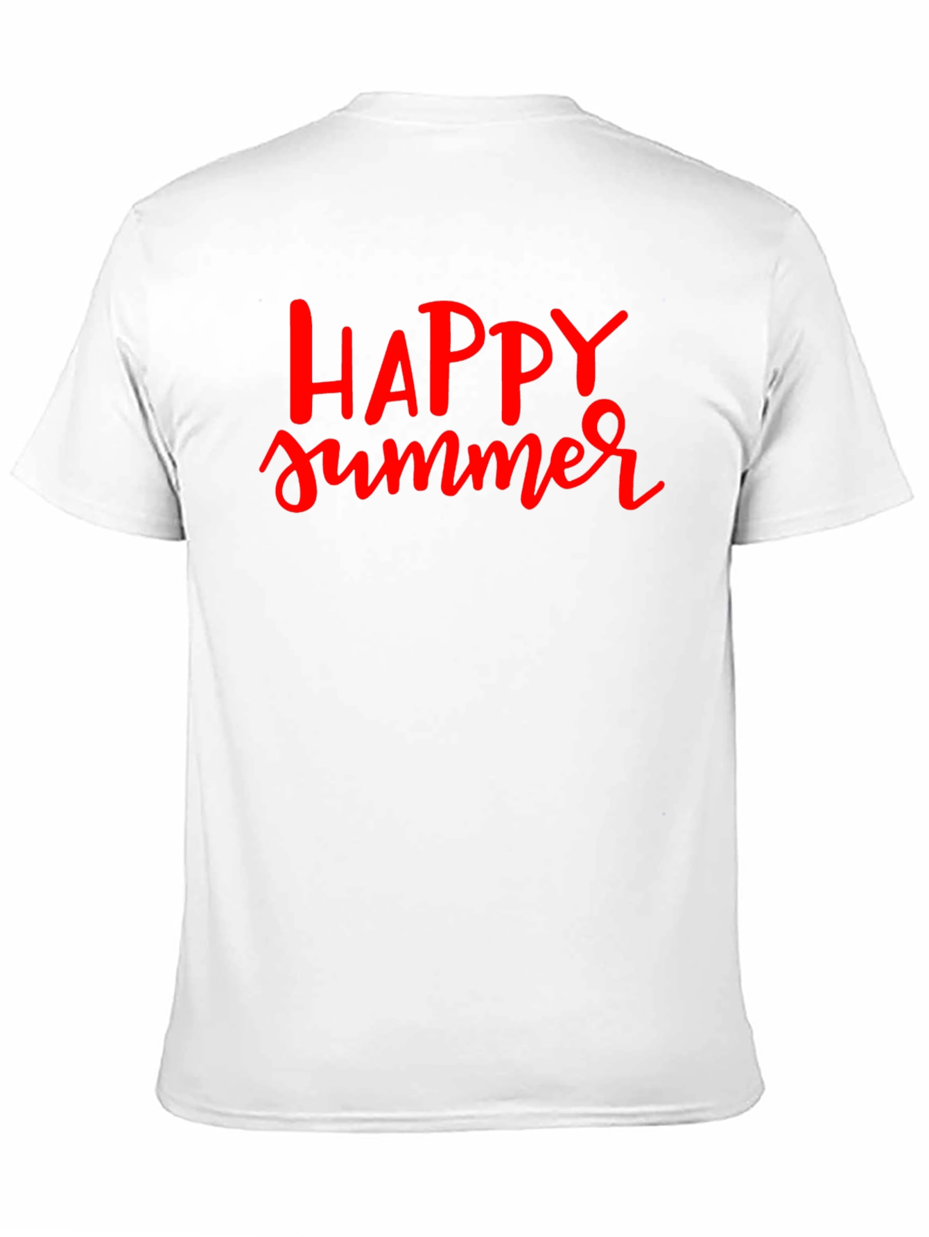 Happy Summer Graphic Tee - Black Cotton T-Shirt