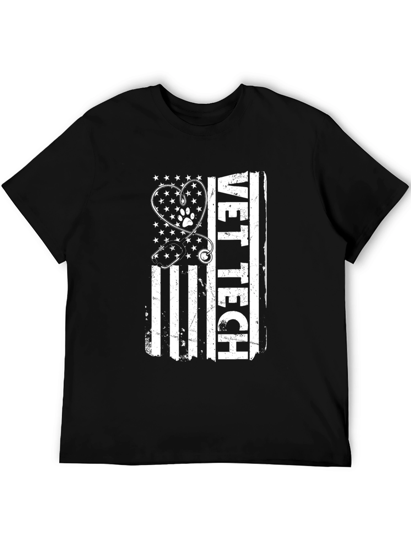 Vet Tech American Flag Graphic Tee
