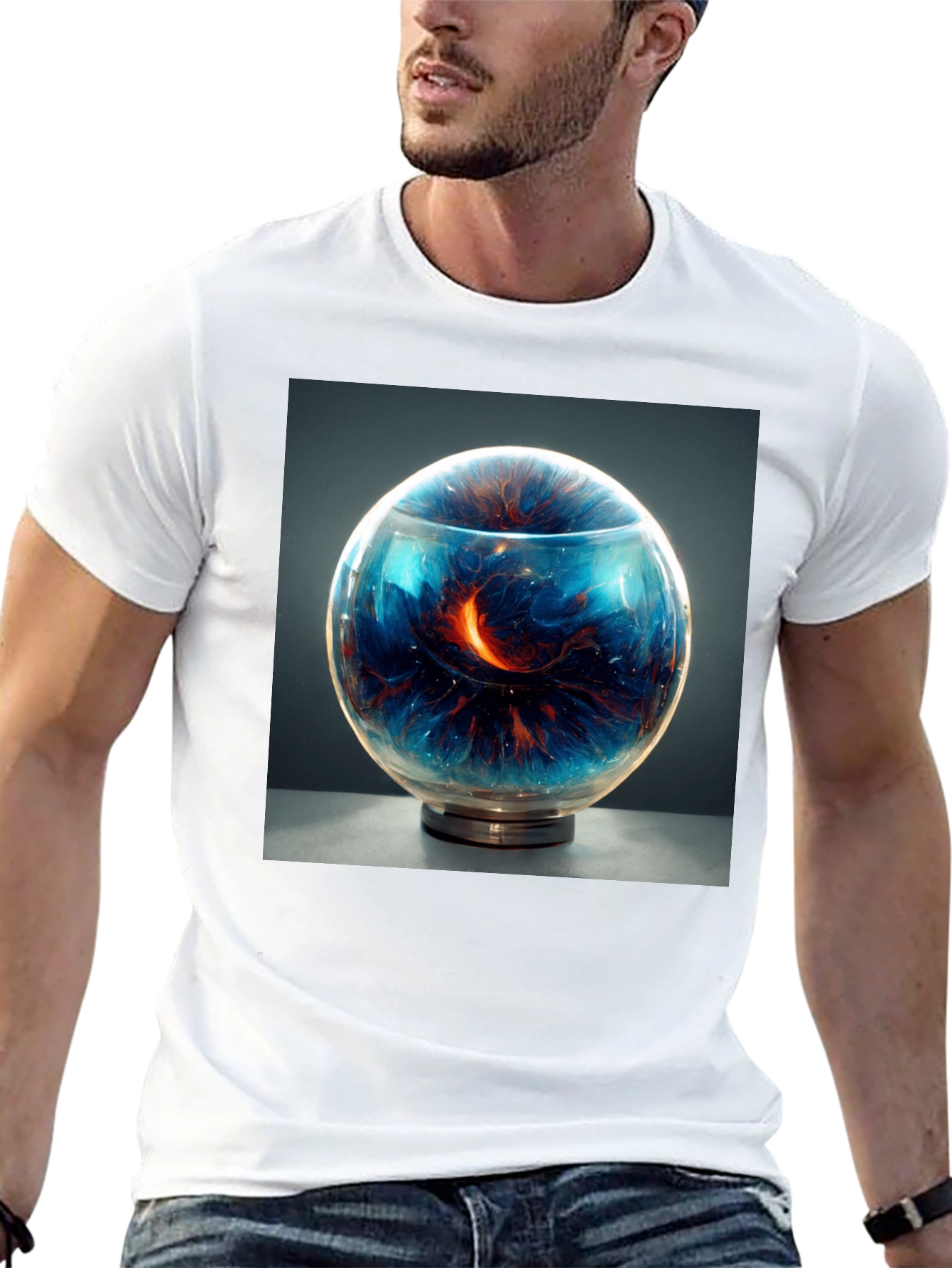 Cosmic Orb T-Shirt - Unique Graphic Tee