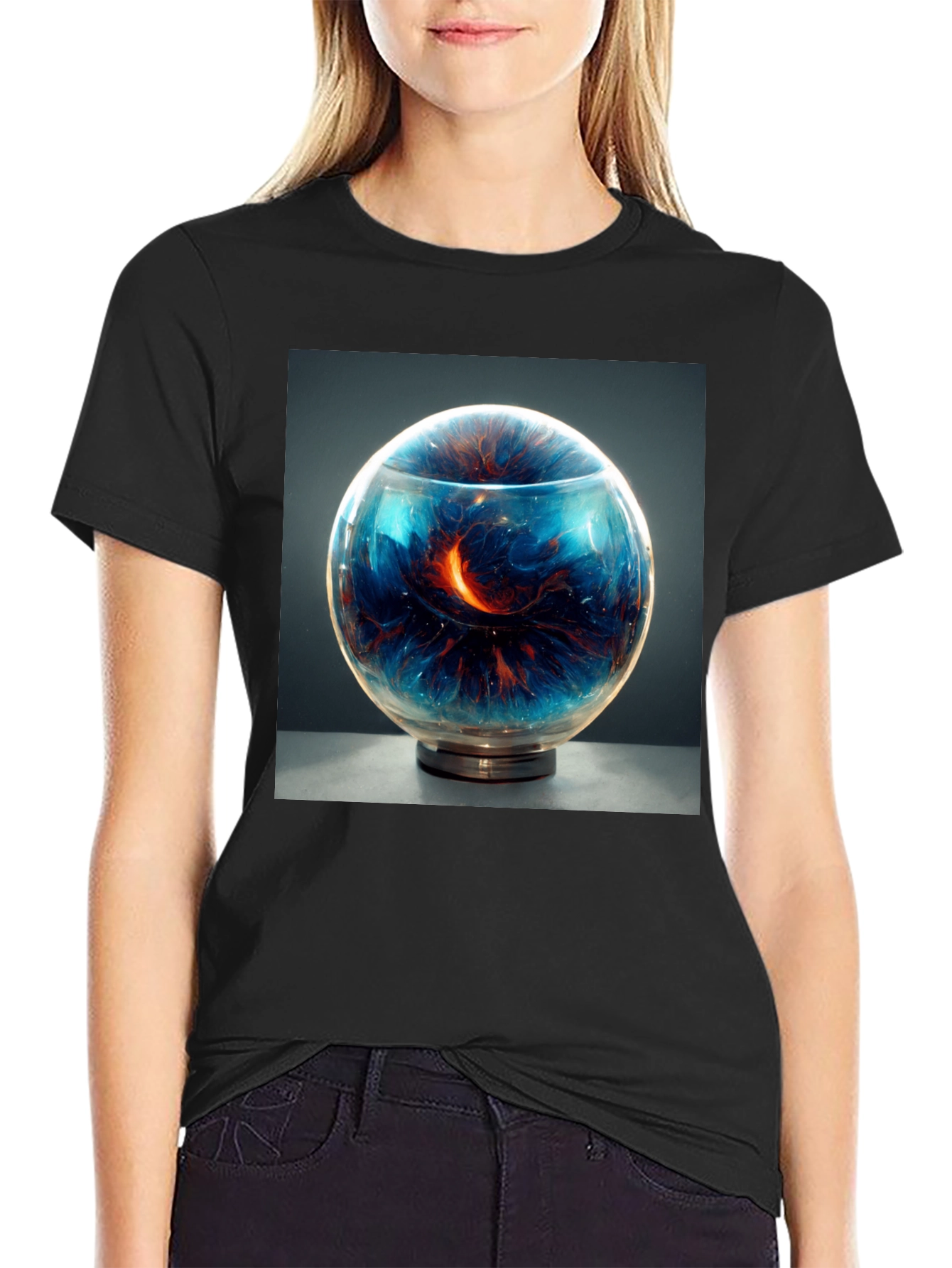 Cosmic Orb T-Shirt - Unique Graphic Tee