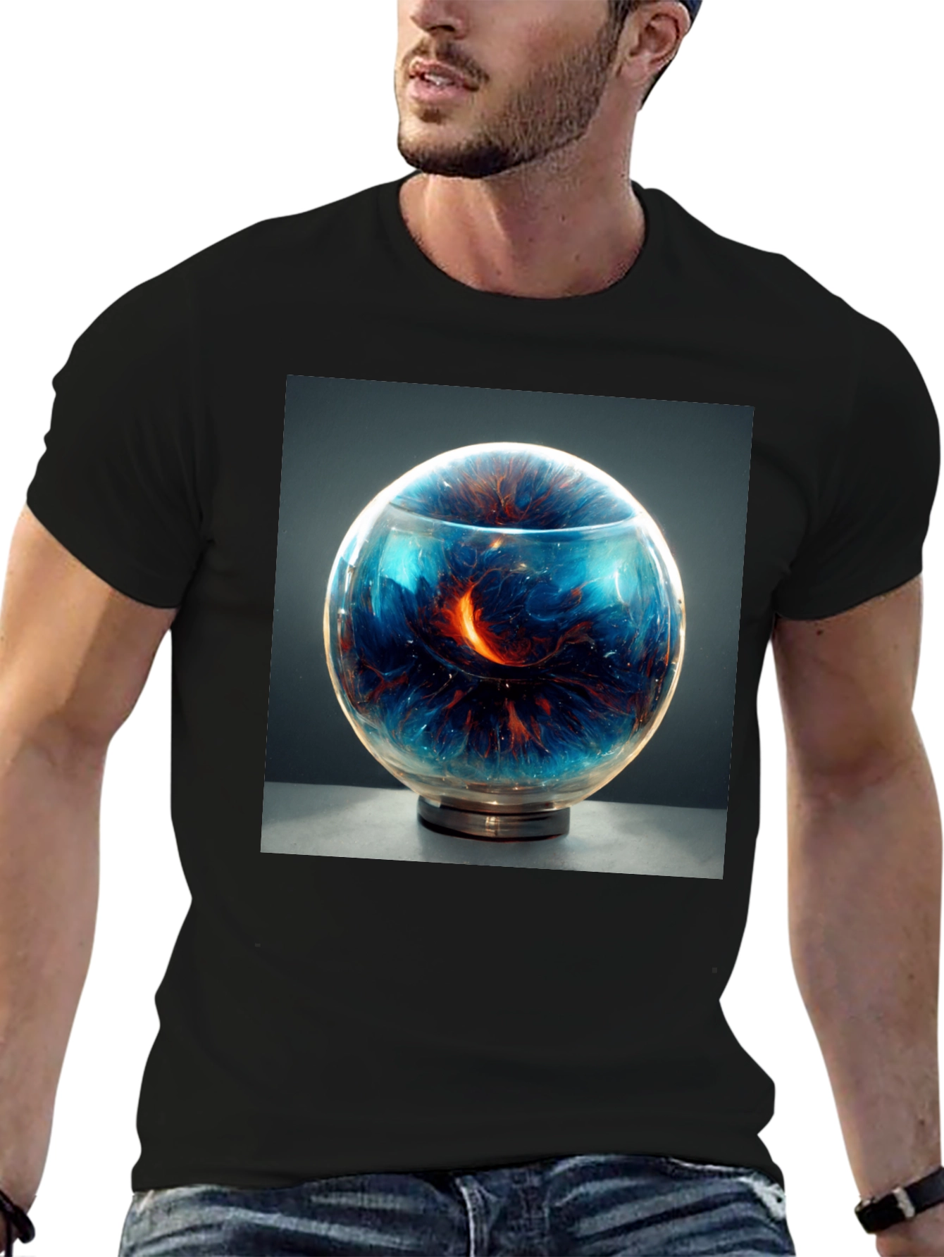 Cosmic Orb T-Shirt - Unique Graphic Tee