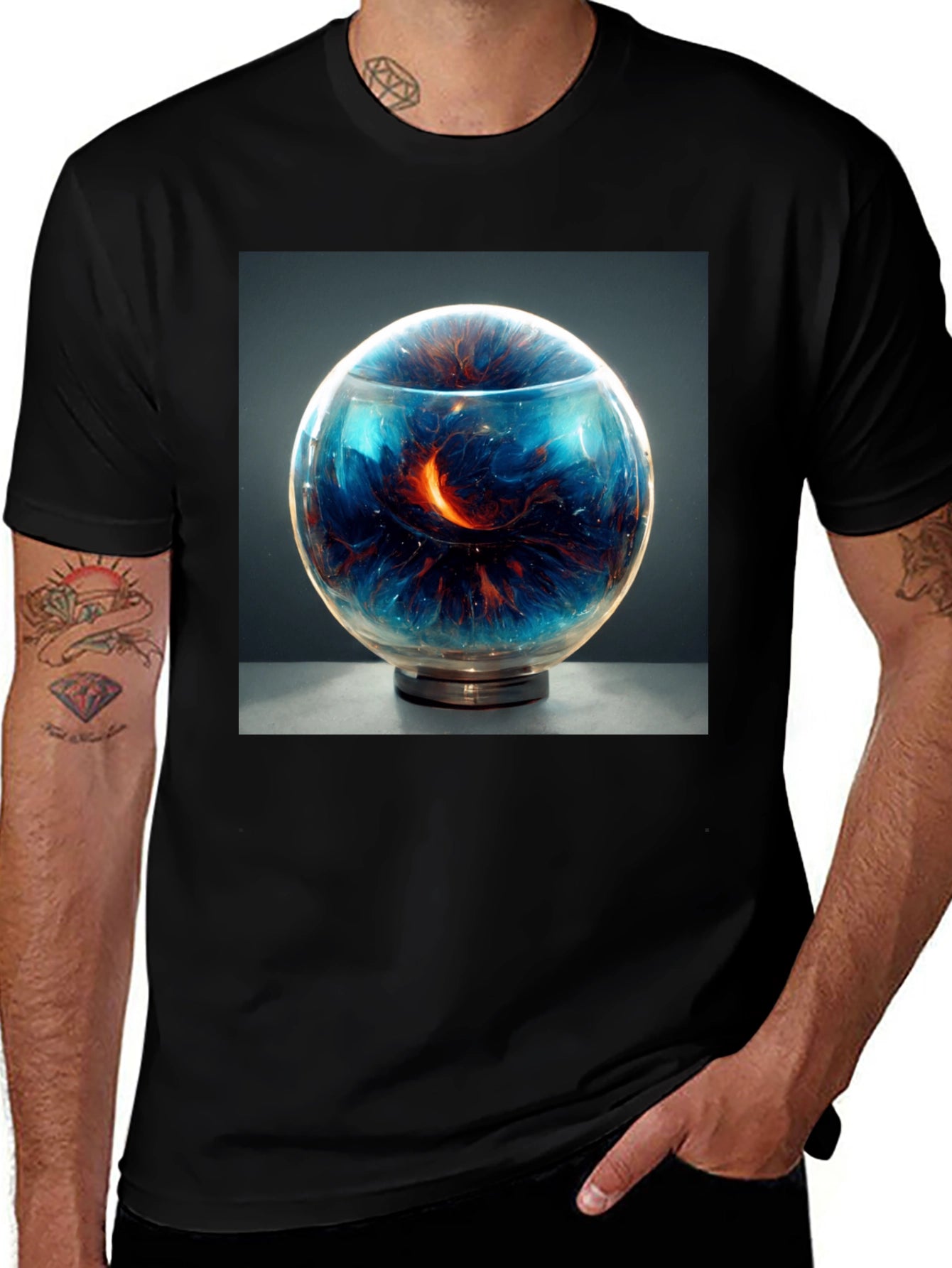 Cosmic Orb T-Shirt - Unique Graphic Tee