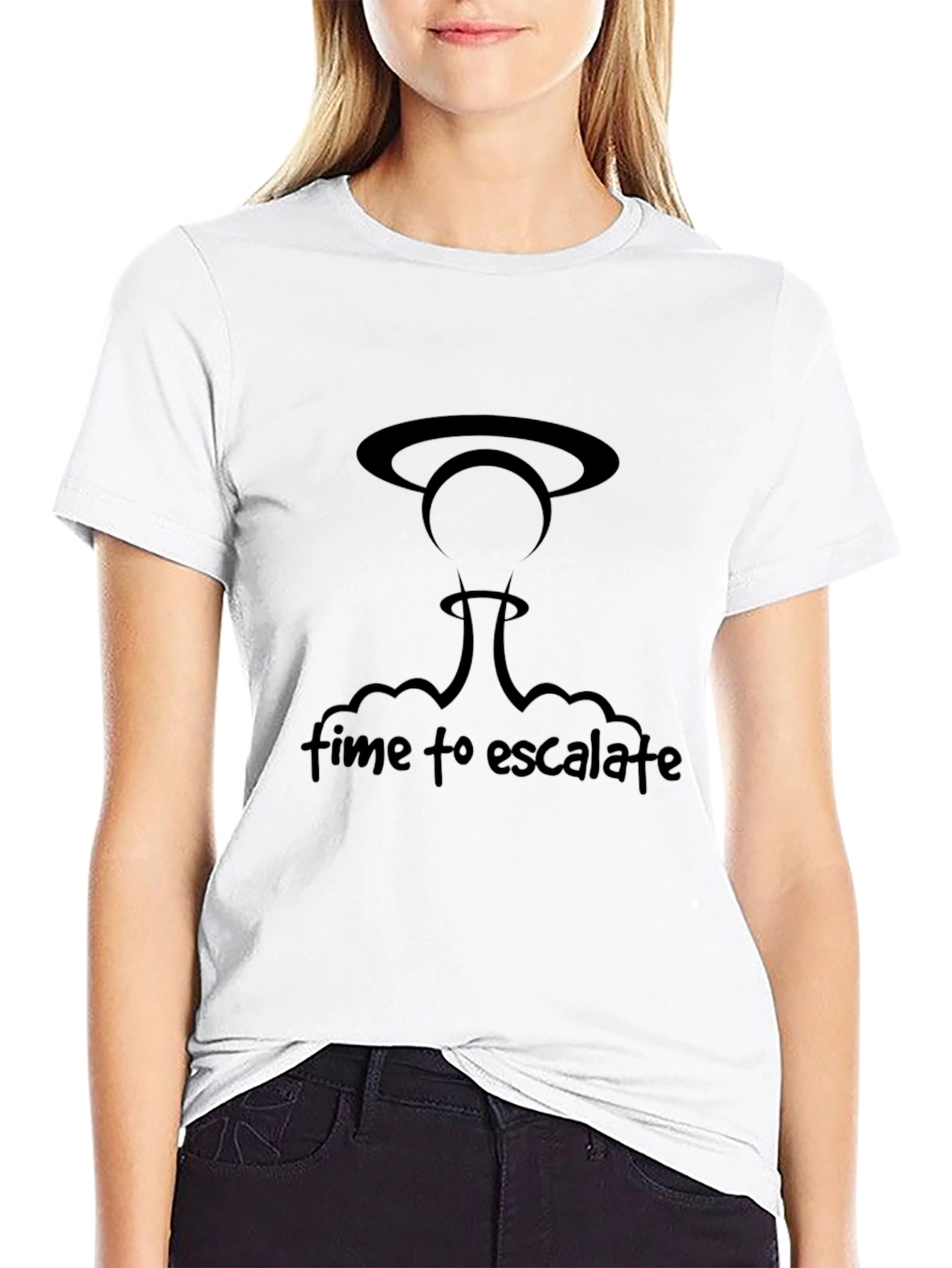 Time to Escalate Black T-Shirt