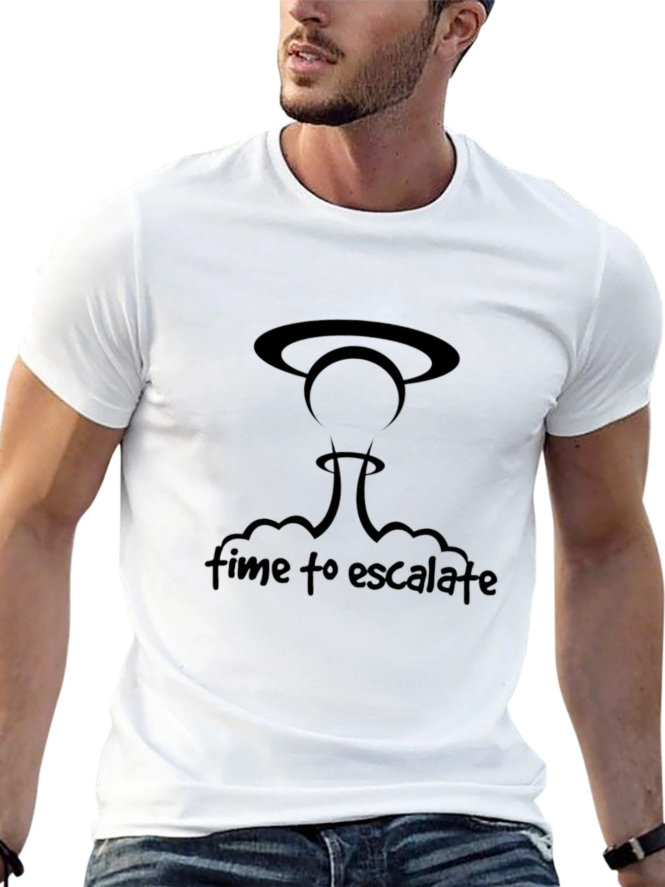 Time to Escalate Black T-Shirt