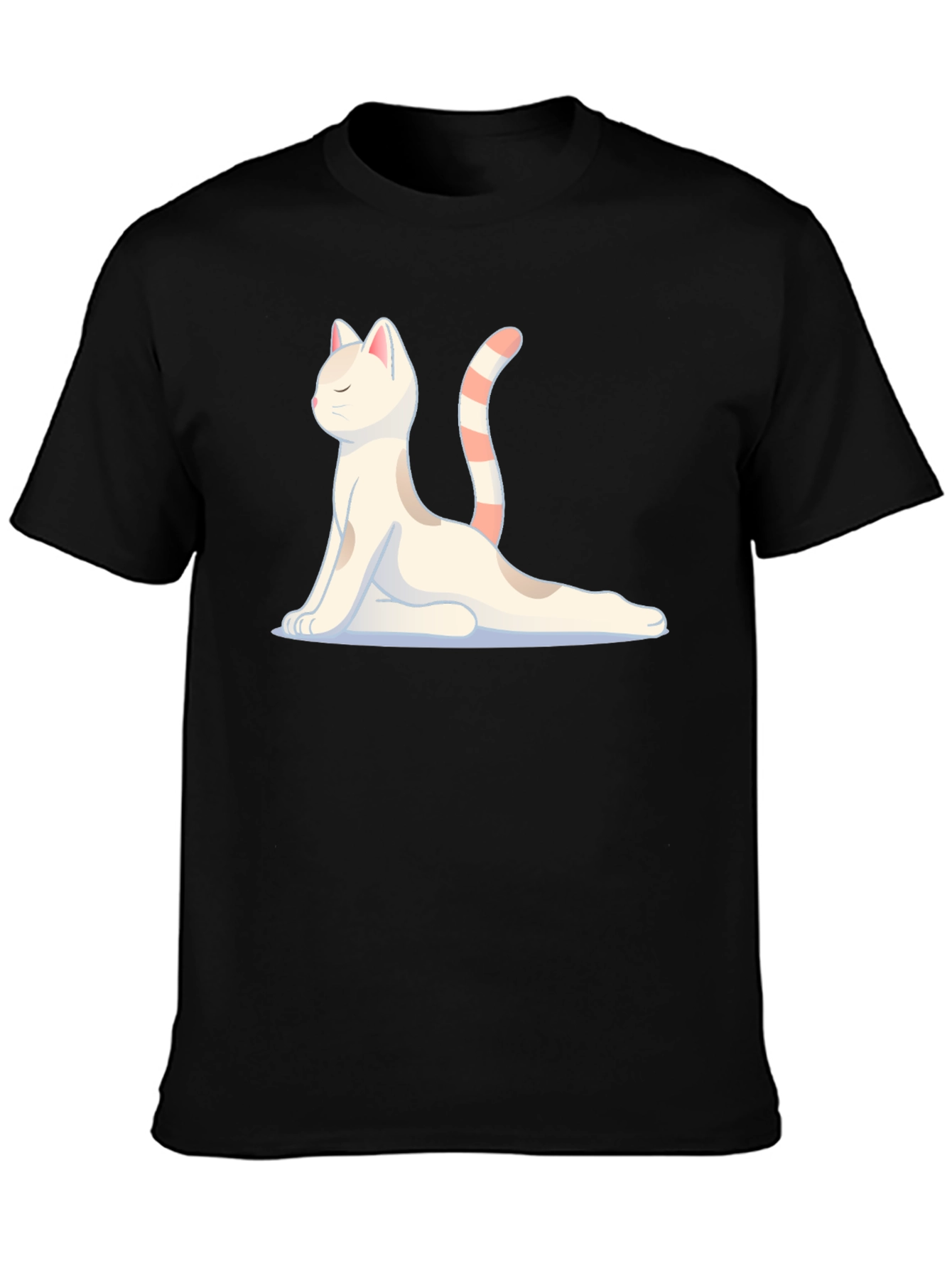 Yoga Cat Graphic T-Shirt - Meditating Feline Tee