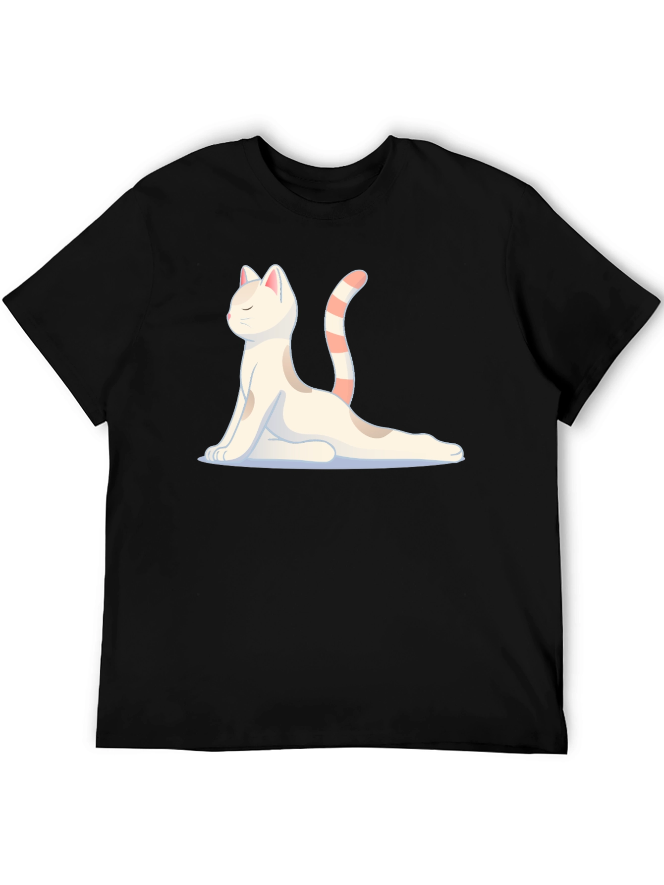 Yoga Cat Graphic T-Shirt - Meditating Feline Tee