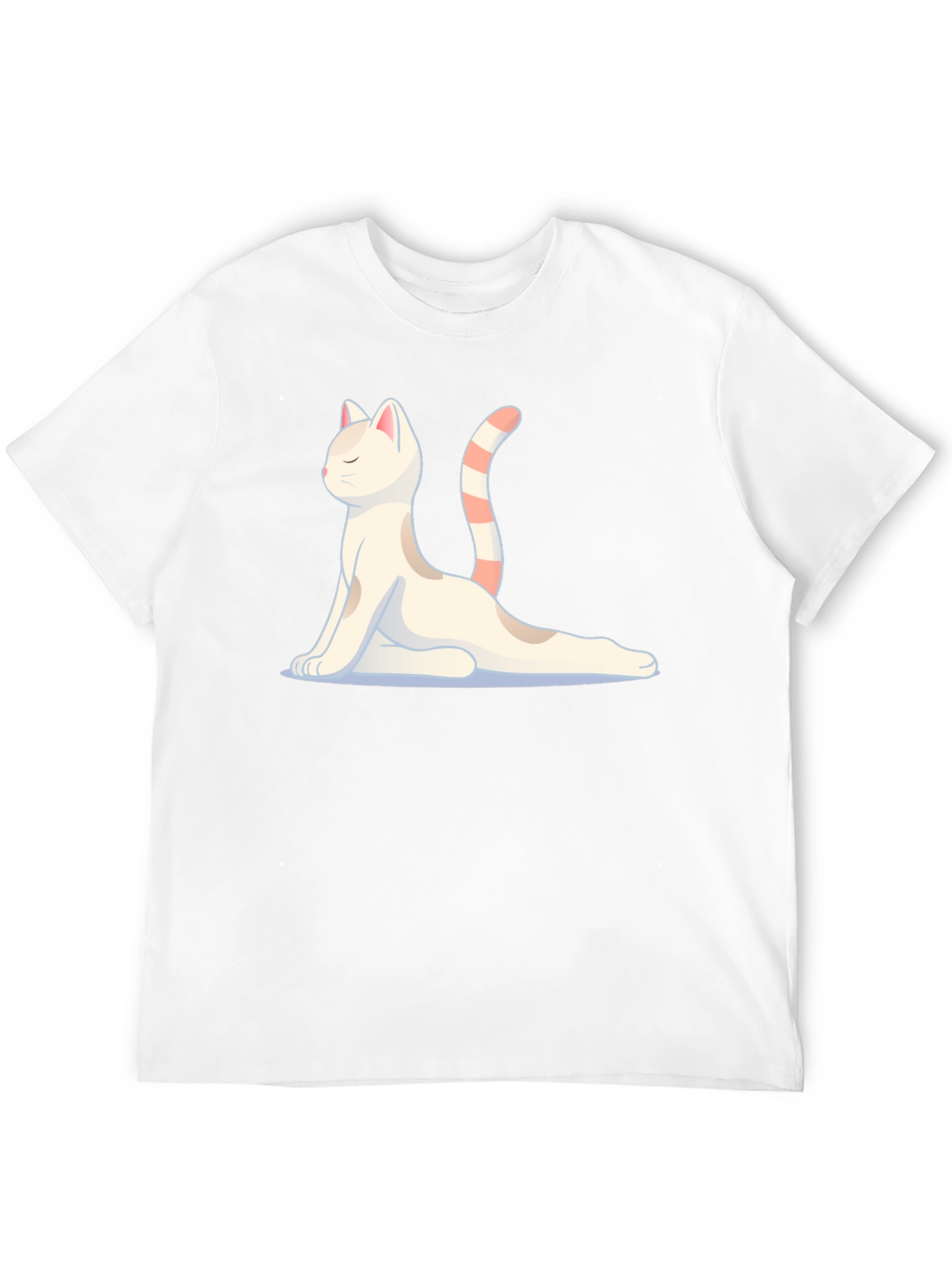 Yoga Cat Graphic T-Shirt - Meditating Feline Tee