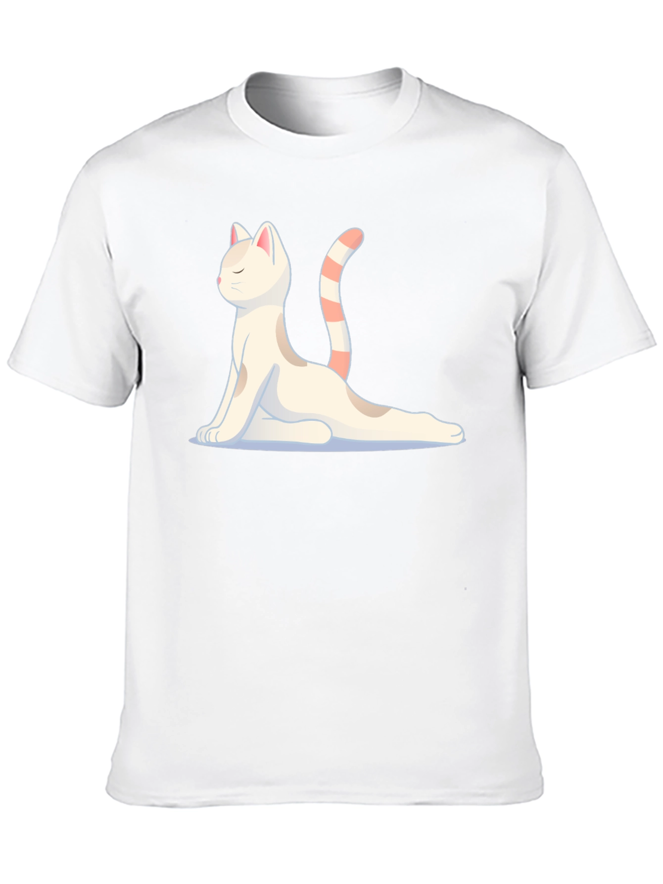 Yoga Cat Graphic T-Shirt - Meditating Feline Tee