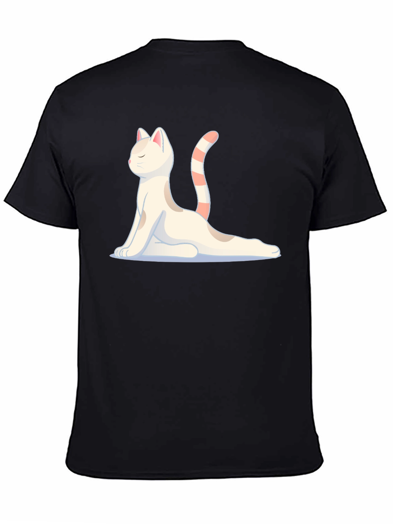 Yoga Cat Graphic T-Shirt - Meditating Feline Tee