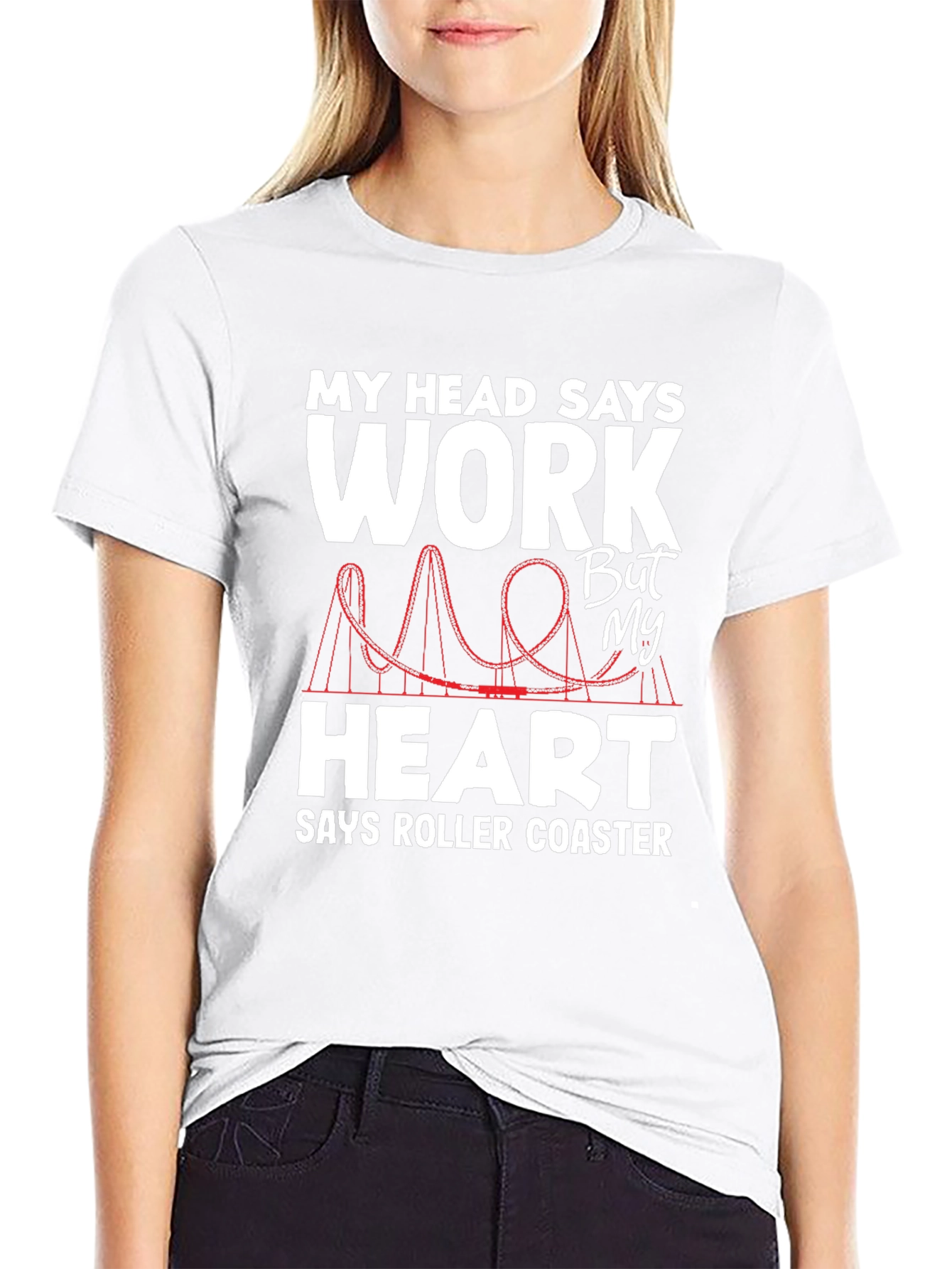 Work vs Roller Coaster T-Shirt