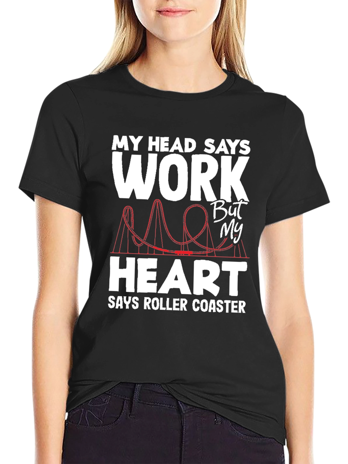 Work vs Roller Coaster T-Shirt
