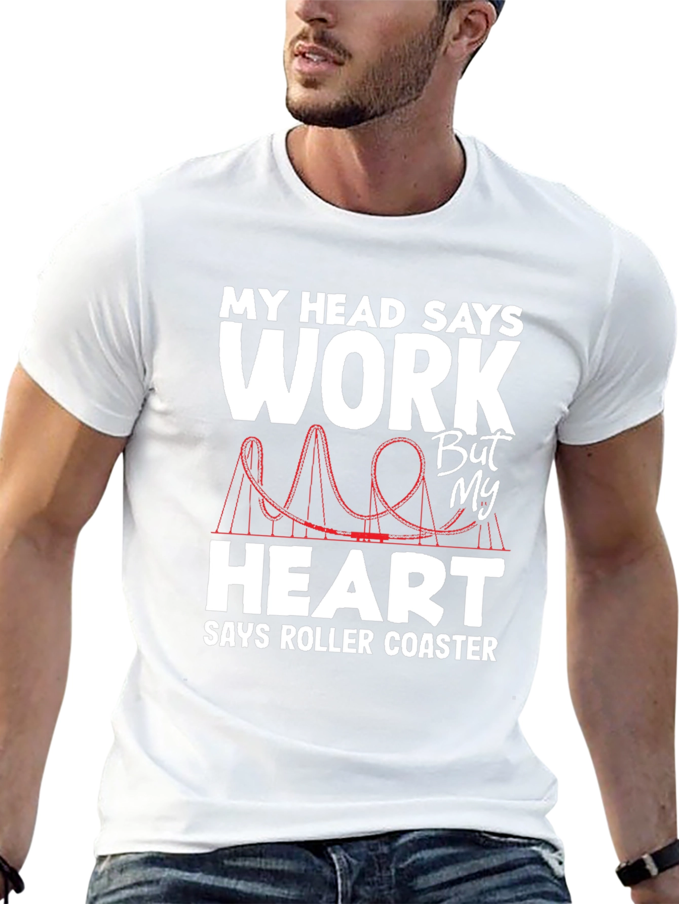 Work vs Roller Coaster T-Shirt
