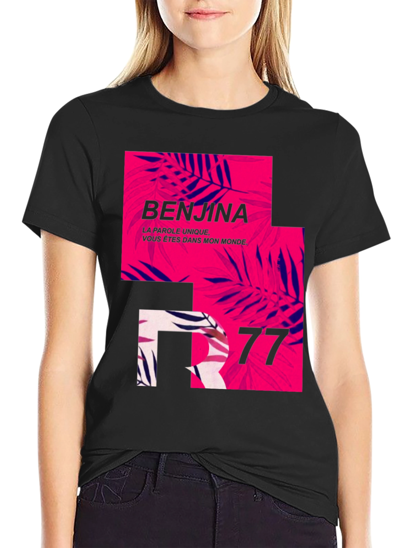 Stylish Mens Black Graphic Print T-Shirt