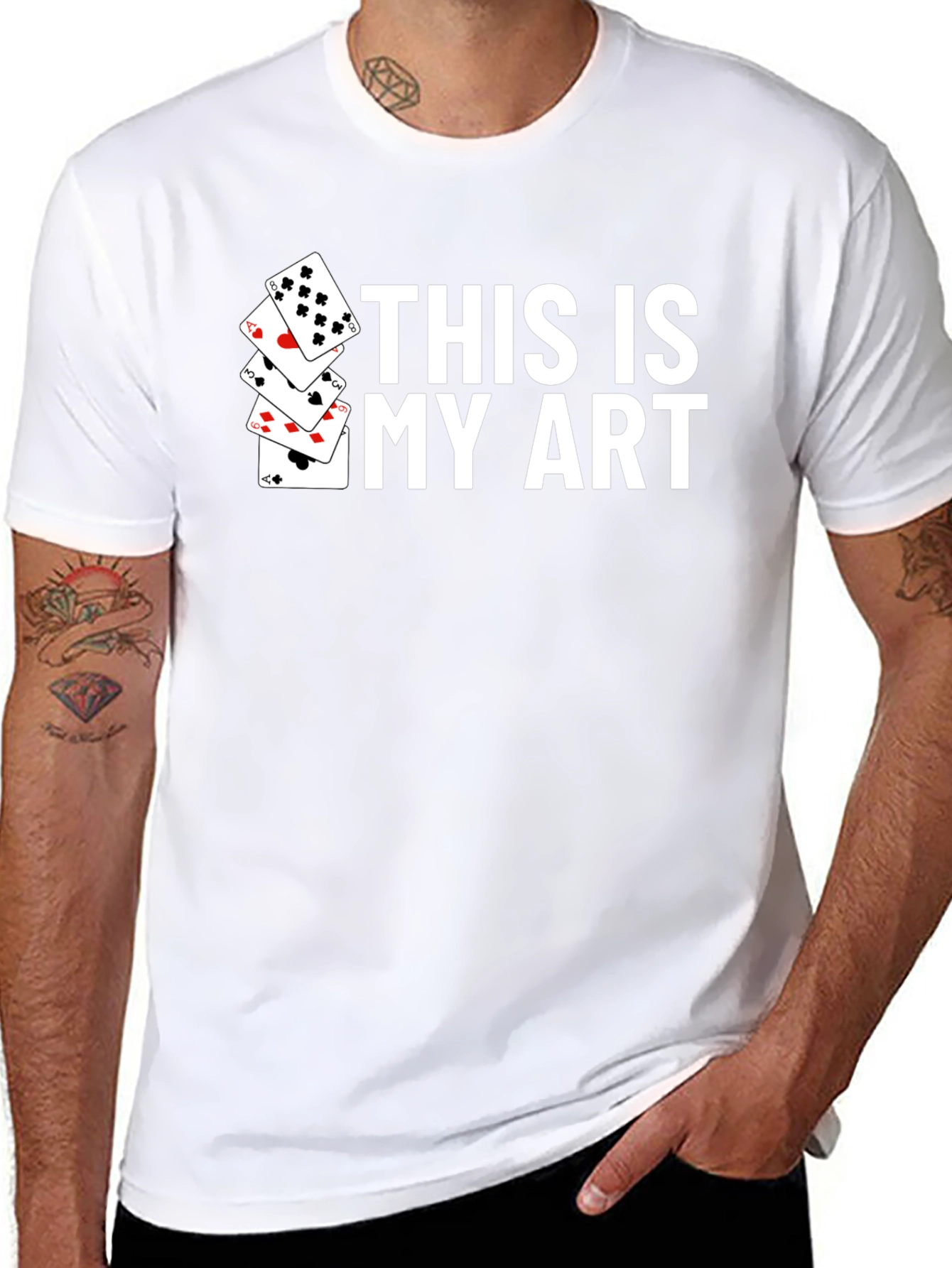 This Is My Art Playing Cards Graphic T-Shirt