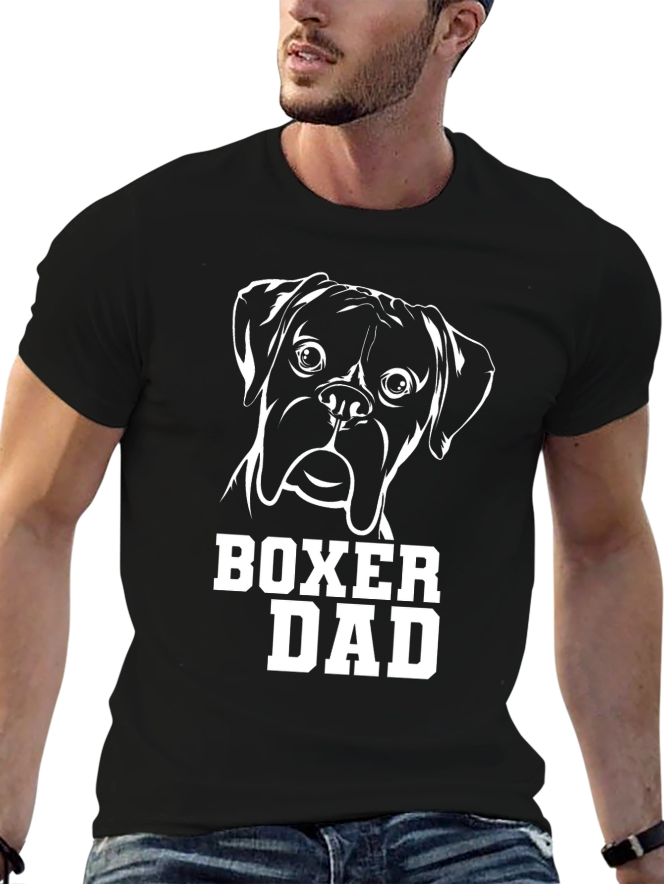Boxer Dad Graphic Tee - Black