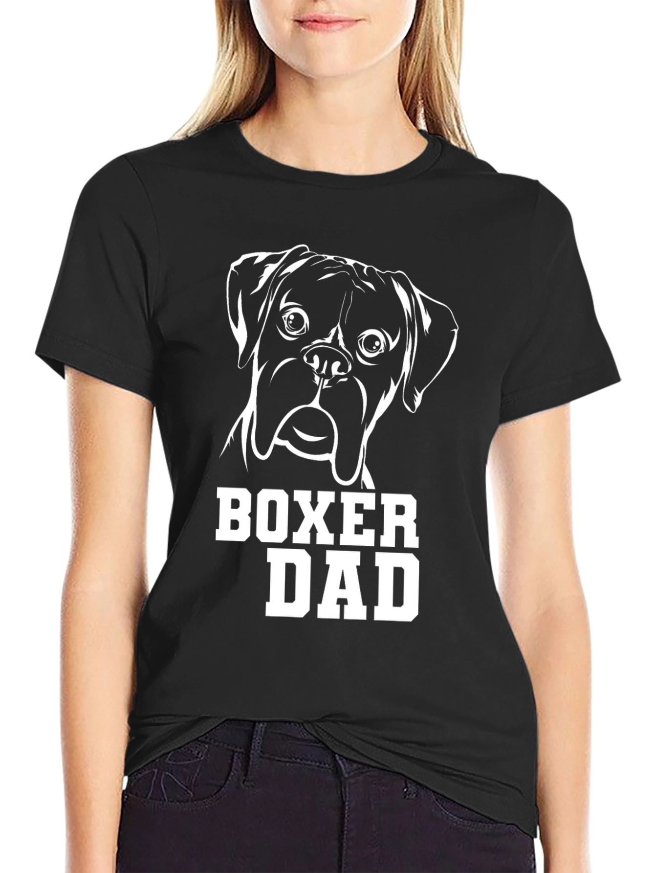 Boxer Dad Graphic Tee - Black