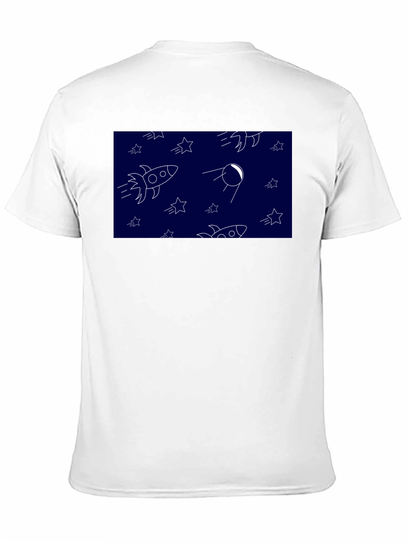 Space Pattern Black T-Shirt