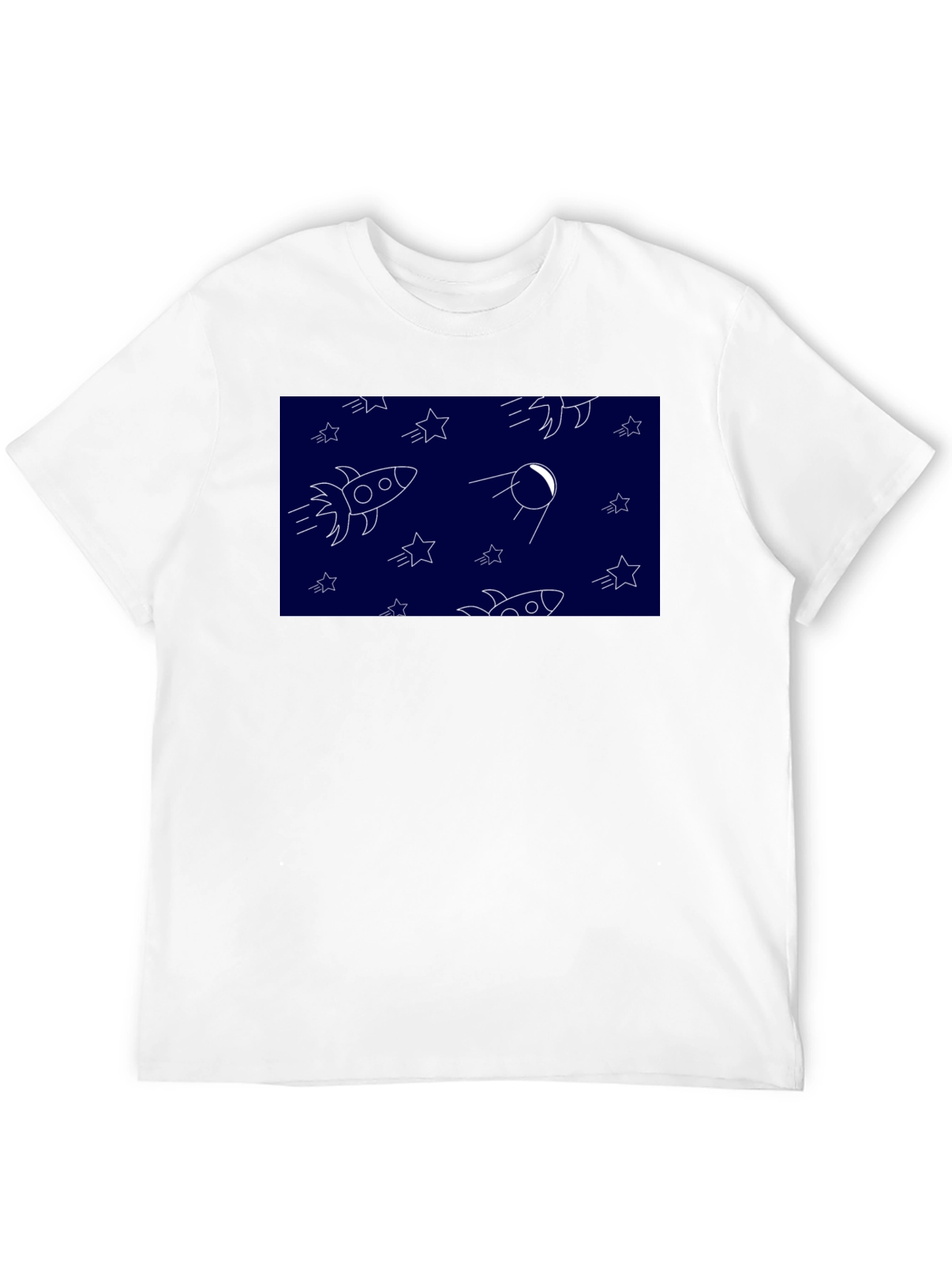 Space Pattern Black T-Shirt