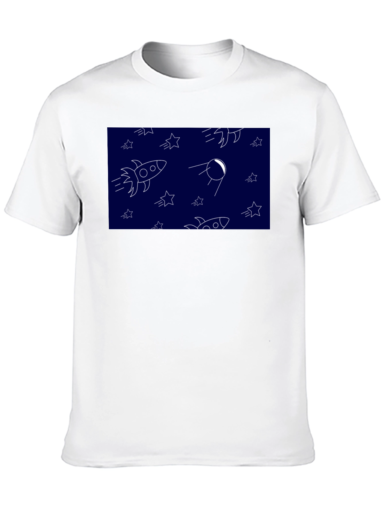 Space Pattern Black T-Shirt