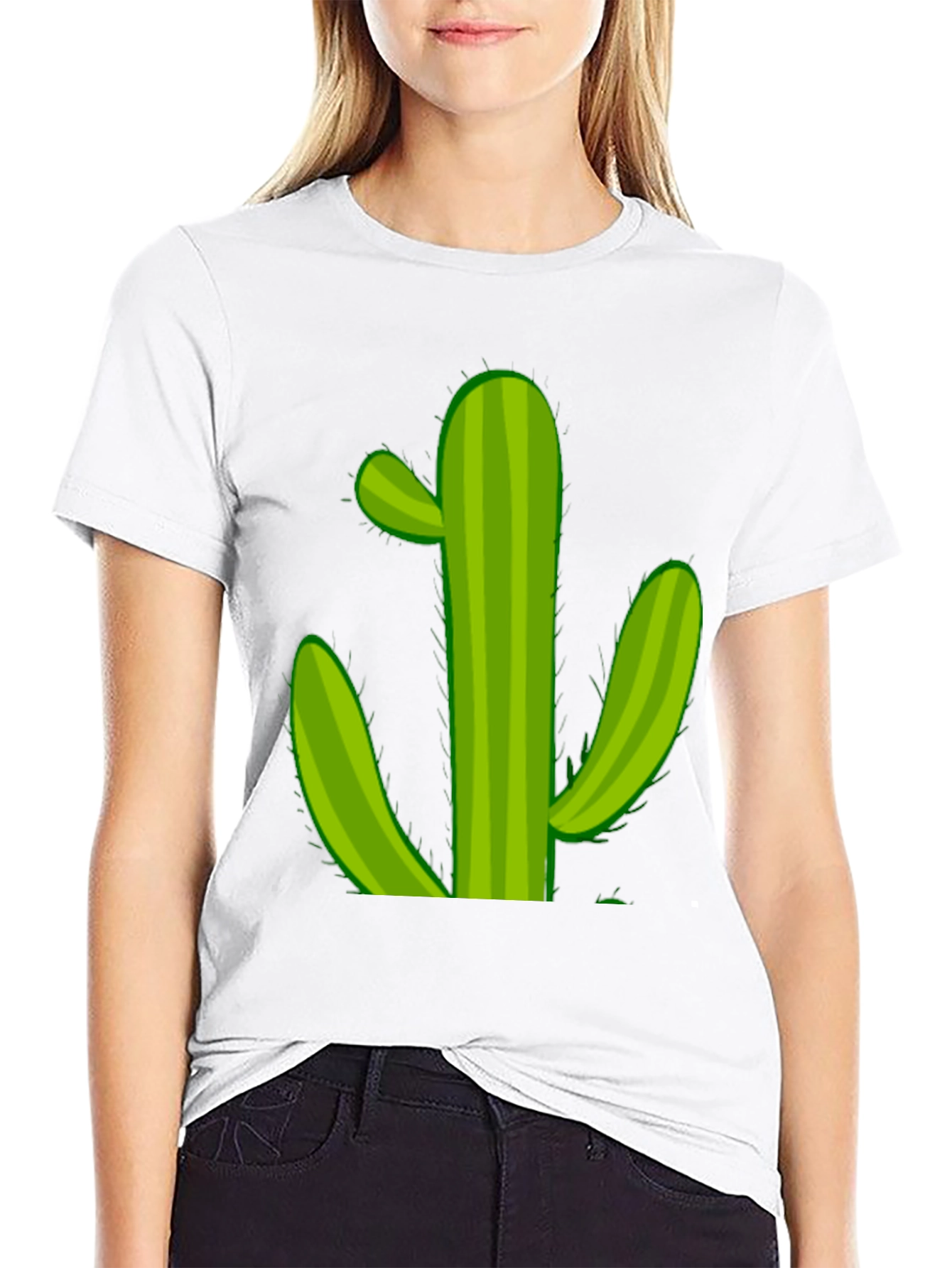 Cactus Graphic T-Shirt - Black Cotton Tee
