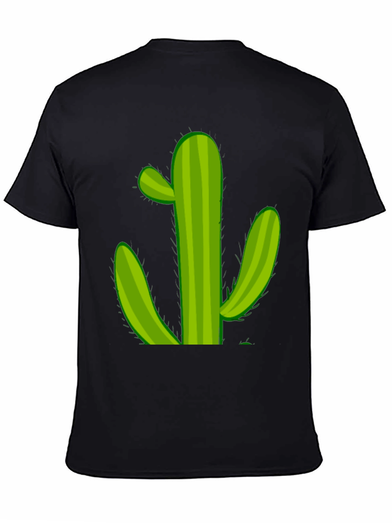 Cactus Graphic T-Shirt - Black Cotton Tee