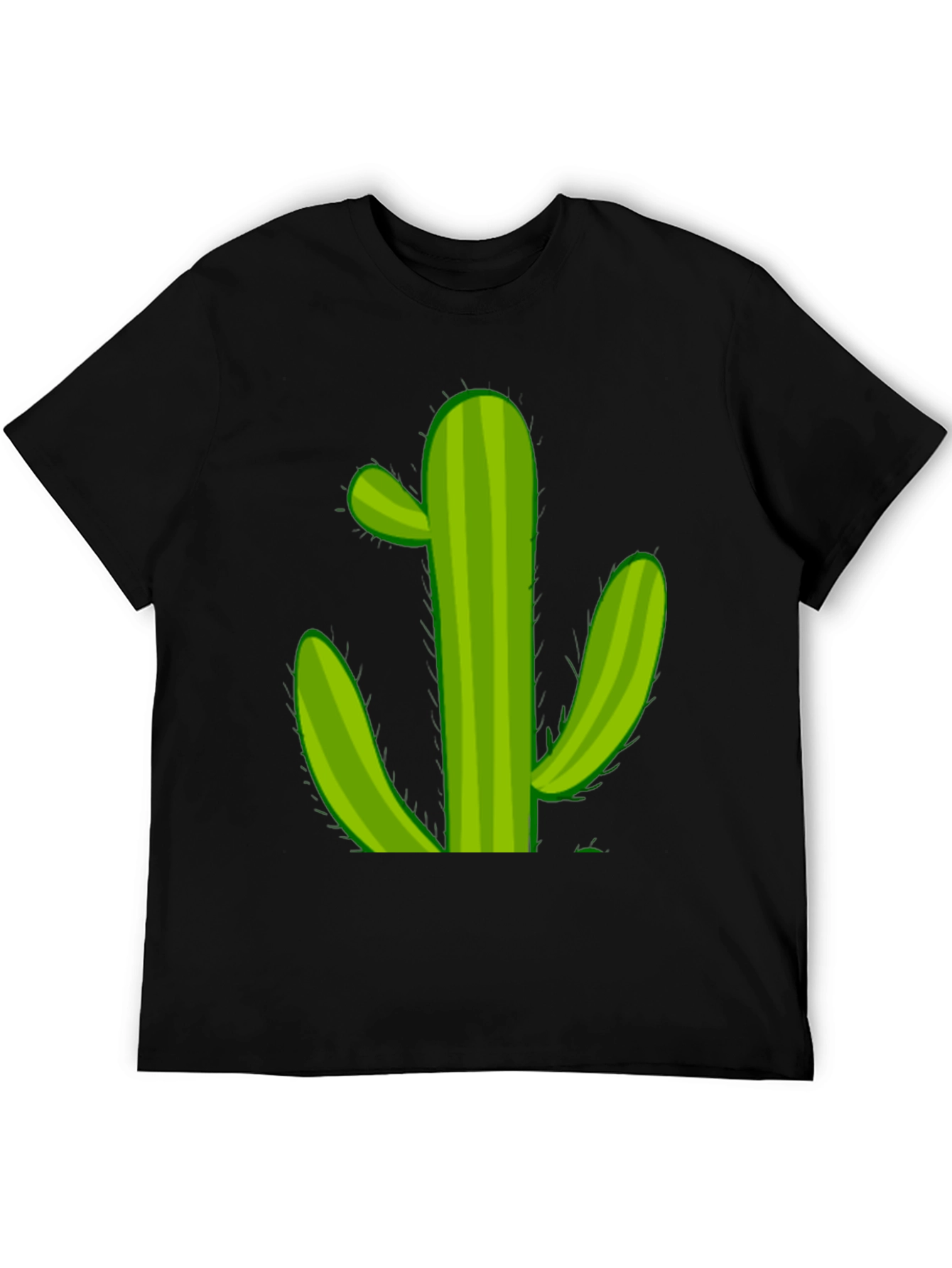 Cactus Graphic T-Shirt - Black Cotton Tee